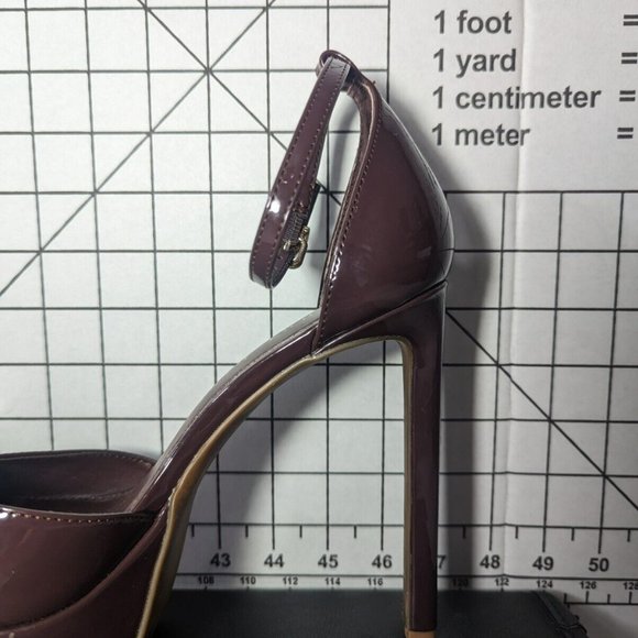 NEW- Women's Gianni Bini Natali Patent Ankle Strap Platform Dress Sandals - Picture 6 of 7